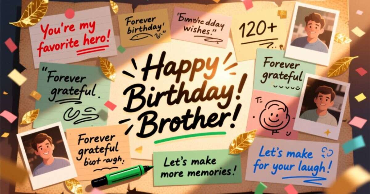 120+ Birthday Wishes for Brother to Make His Day Unforgettable